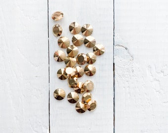 Faceted Gem Sew on Studs