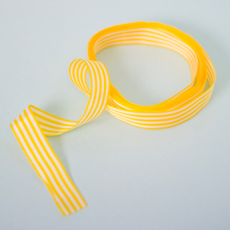 Candy Stripe Ribbon 3m - 15mm Wide - Etsy UK