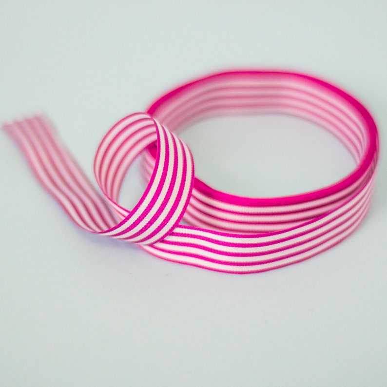 Chocolate Straw String Ribbon Candy Stripe Ribbon 3m - 15mm Wide - Etsy UK