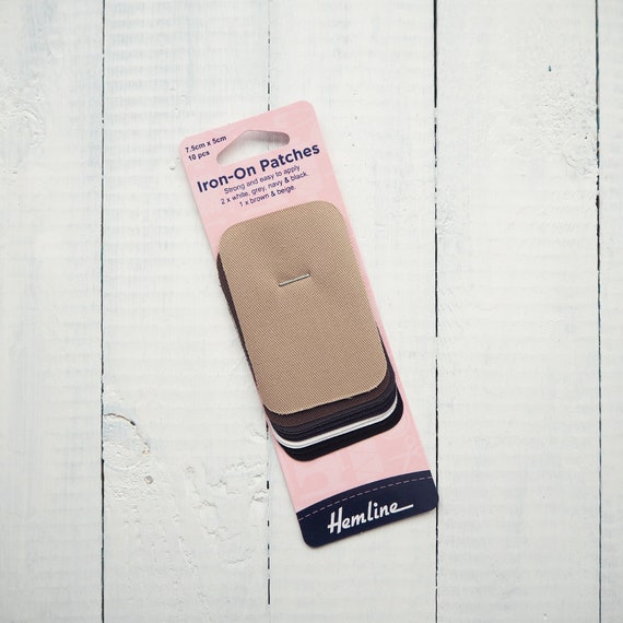 Hemline Cotton Twill Iron On Mending Patches - various colours Hemline Cotton Twill Iron On Mending Patches - various colours