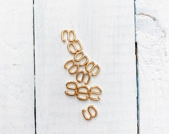 Mini Bra Strap Hooks Curved 10 pack