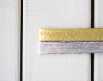 Lame Bias Binding 2m bundle Gold or Silver