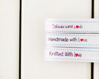 Realizzato con nastri d'amore bianco 2,5 m - 15mm di larghezza