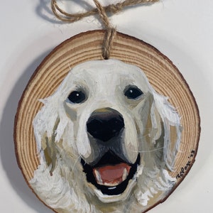 Custom pet portrait, custom pet ornament, hand painted pet, pet ornament, pet lovers, cat ornament, dog ornament, pet gift, Pet memorial image 6