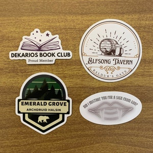 Baldur&#39;s Gate 3 Waterproof Stickers: Astarion, Halsin, Gale