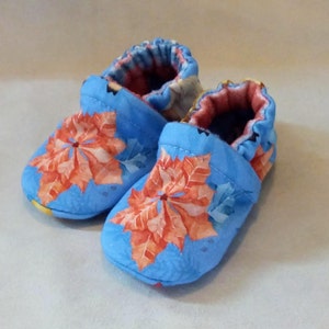 Gnomes : Handmade Baby Toddler Shoes Soft Sole Cotton Knit Fabric Non-Slip Booties image 6