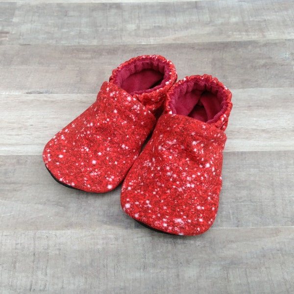 Red Sparkle Shoes Etsy