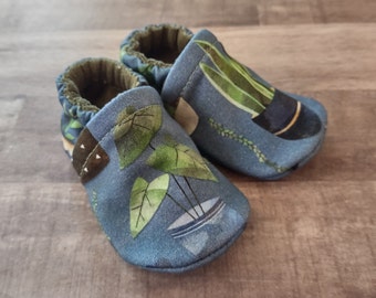 House Plants : Handmade Soft Sole Shoes Cotton Knit Fabric Non-Slip Booties Baby Toddler Child Adult