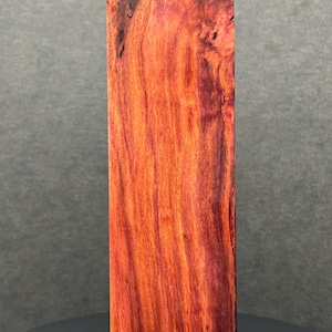 Stabilised blood plum wood knife material block scales blank