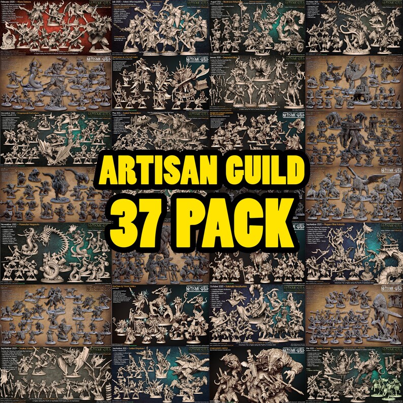 Tabletop STL Pack, Miniature STL Pack, DnD Miniatures, Board Games STL image 4