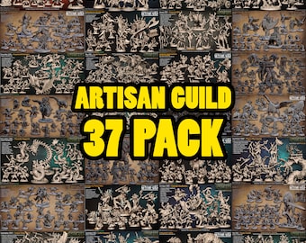 Tabletop STL Pack 2, Miniature STL Pack, DnD Miniatures, Board Games STL