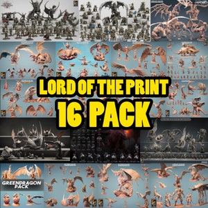 Pack STL de table, Pack STL de miniatures, D&D Miniatures, STL de jeux de société image 8