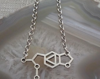 MDMA Molecule Necklace, Jewelry for Ravers, Festival Accessories