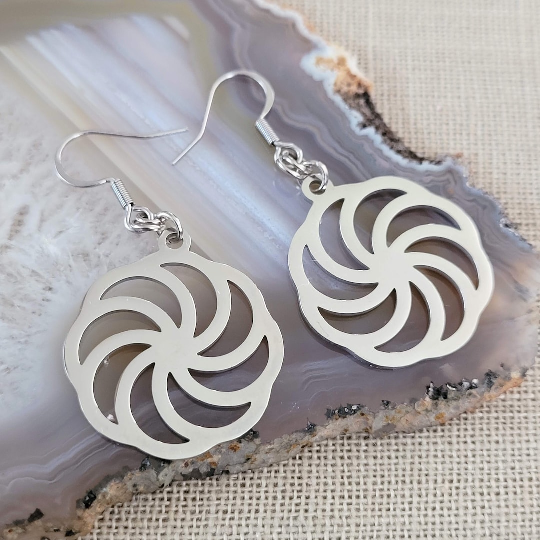 Pendientes Rueda de la Eternidad, Pendientes colgantes, Joyería armenia