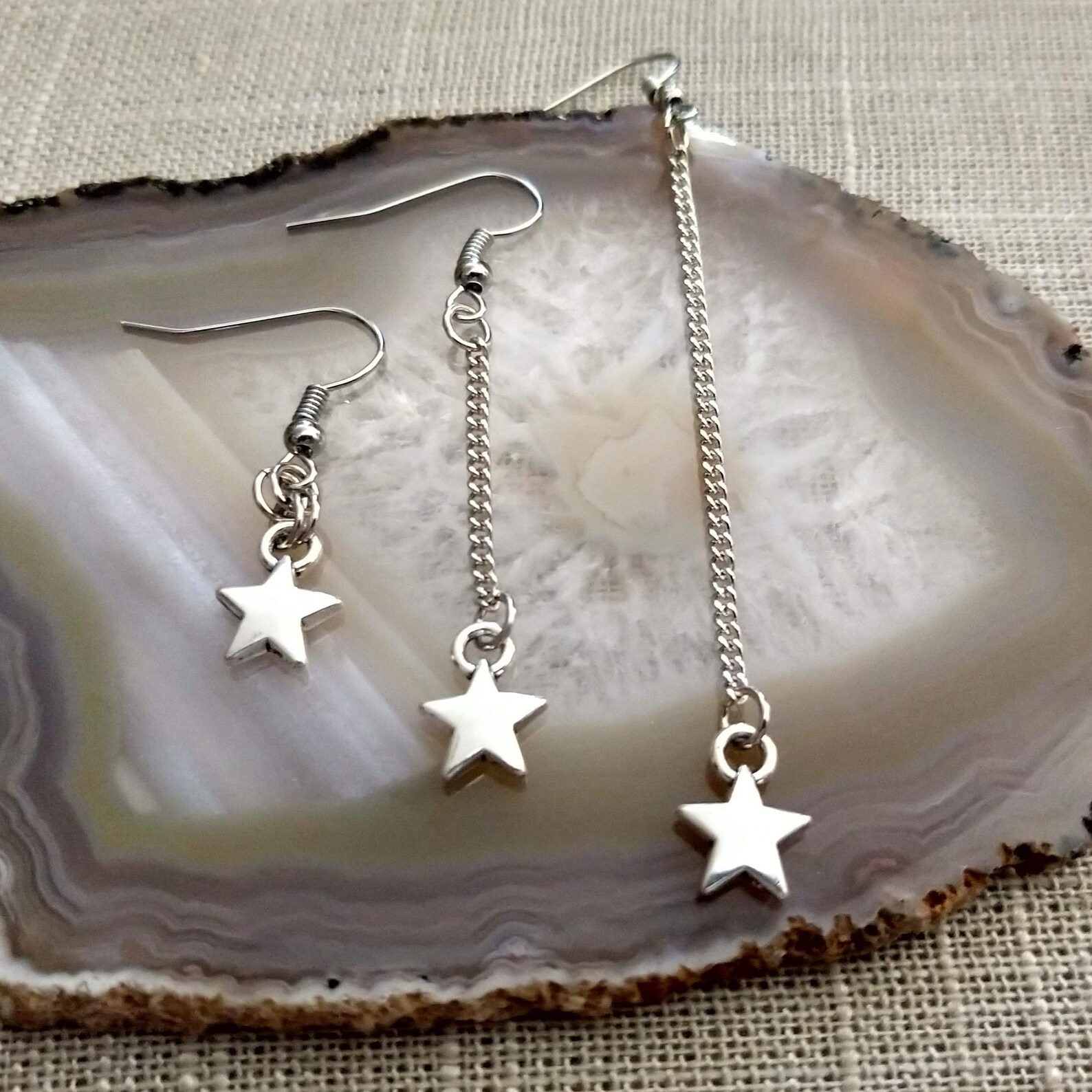 Tiny star earrings Clearance