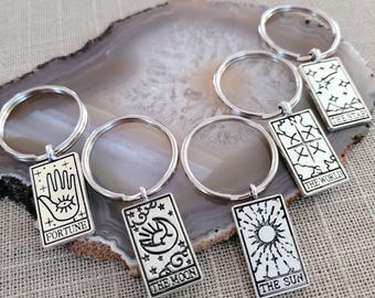 Tarot Card Keychain: Backpack Bag pr Purse Charms,  Zipper Pull