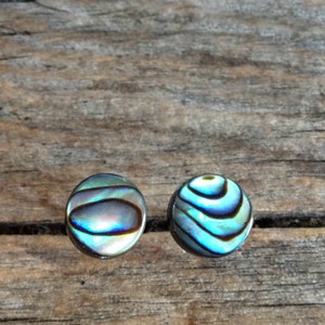Abalone Shell Stud Earrings, Mermaid Jewelry, Lead and Nickel Free Stud Earrings