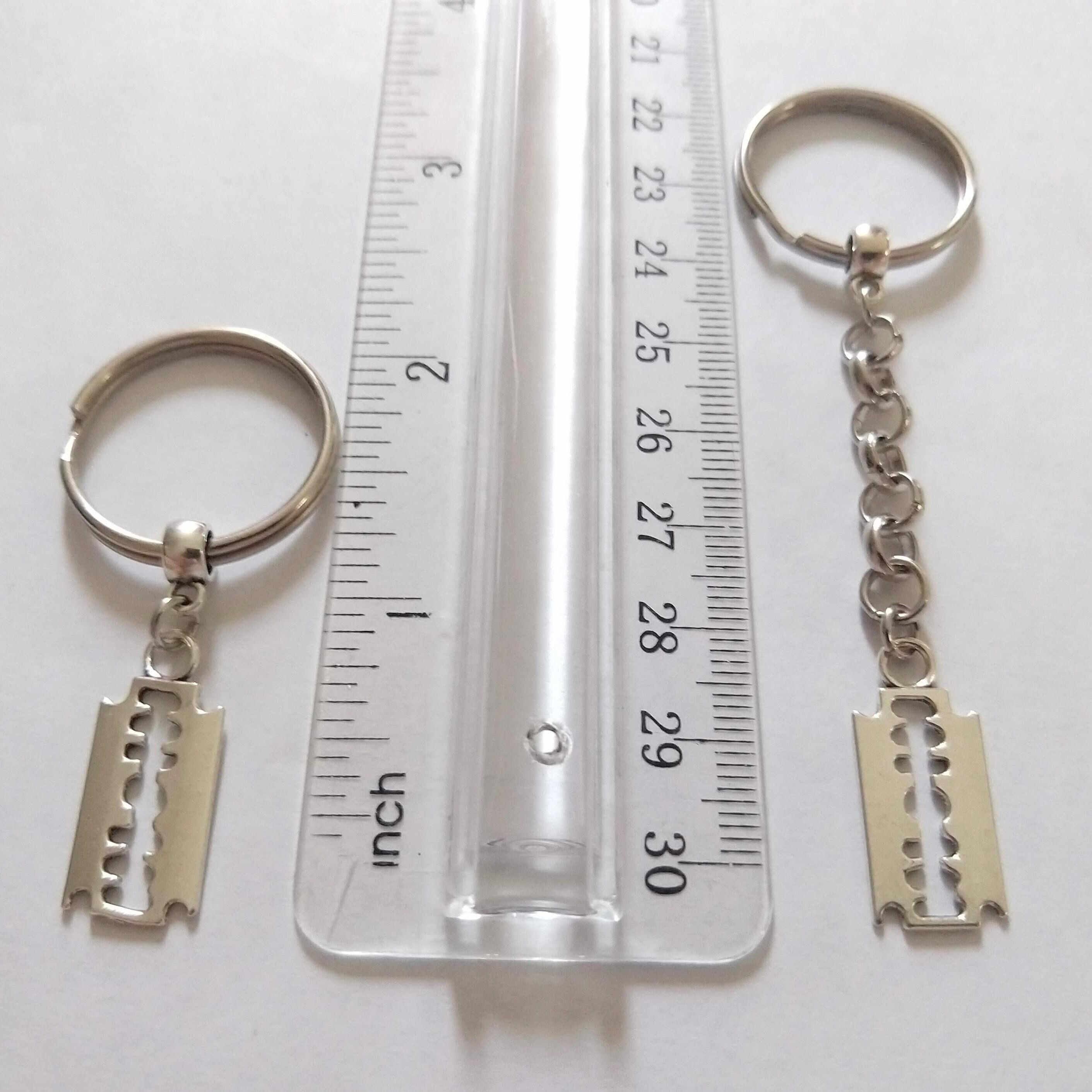 Purse Razorblade Razorblade Keychain or Zipper Pull, Backpack Bag or Purse Charm - Etsy