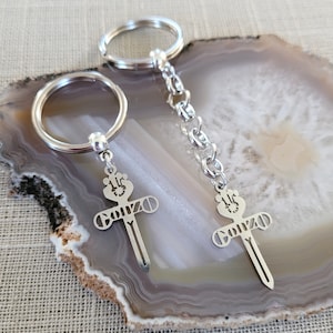 Gonzo Keychain: Stainless Steel Hunter S Thompson Charm