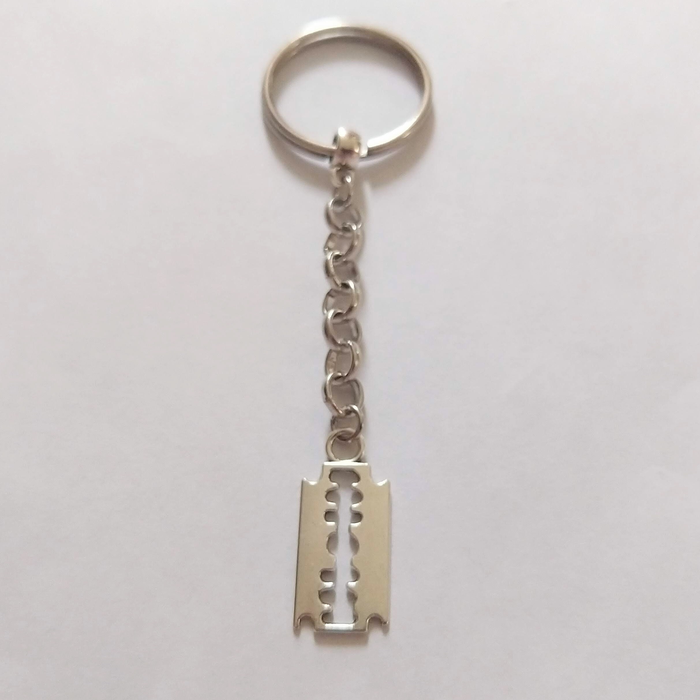 Purse Razorblade Razorblade Keychain or Zipper Pull, Backpack Bag or Purse Charm - Etsy