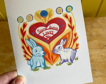 Some Bunny Loves You Valentine's Card