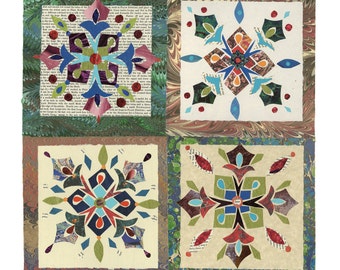 To Give Is To Receive, collage paper quilt