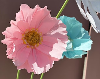 Handmade Giant Free Standing Paper Flowers Large Wedding Decorations Custom Oversized Floral Decor Event & Party Backdrops Graduation