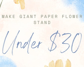 Tutorial for DIY Free Standing Paper Flower Base Oversized Flowers Stand Manual Big Flower Base Free Standing Flower Base