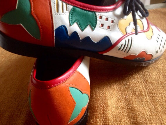 Cool & Colorful Vintage 80's  L.J.Simone Loafers … - image 5