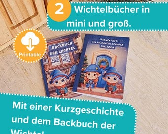 2 Wichtelbücher Miniatur und groß | Wichtel | Backbuch für Wichtel | Wichteltür