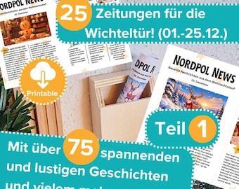Issue 1 - Elf Newspaper, Elf Post, Elf Letter for the Elf Door - North Pole News directly from the Christmas Village