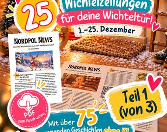 Numer 1 – Elfia Gazeta, Elfia Poczta, Elfi List do Elfich Drzwi – Wiadomości z Bieguna Północnego prosto z Wioski Bożonarodzeniowej