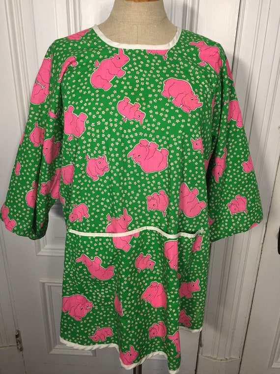 Vintage 1970s art school smock shirt