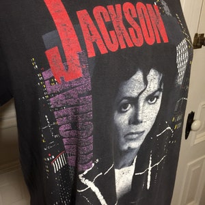 Vintage 1980s Michael Jackson Bad Tour Concert Tshirt - Etsy