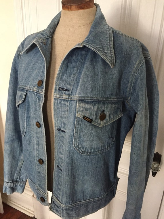 Vintage 1970s LEE denim jean jacket coat