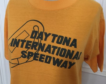 Vintage 1970s daytona international speedway souvenir tshirt