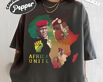 Africa Unite Unisex T-Shirt, Featuring Support for President Ibrahim Traore and Pan-African Unity Movement Hoodie, Sweatshirt