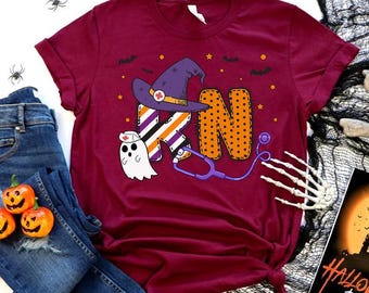 Camiseta de Halloween para enfermeras, camiseta de Halloween para enfermeras, camiseta de Halloween para enfermeras, regalo para enfermeras, regalo de graduación de enfermeras