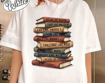 Black History Month Black Leaders African American Teachers T-Shirt,Menswear Casual Streetwear Tshirt TopsFashion Unisex T-shirts