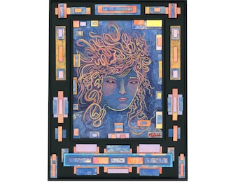 Vibrant Tangles - Original Artwork - Mixed Media Painting