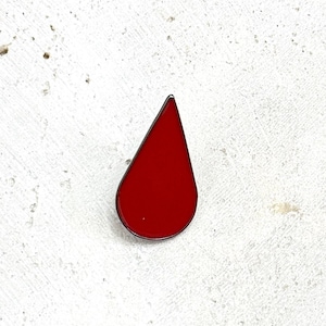 Vampire Blood Drop Enamel Pin, Medical Gift, Doctor Nurse Anatomy Pin Brooch