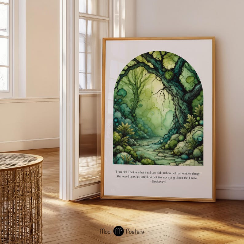 Fangorn Forest Print Tolkien Landscape Art Treebeard Quote digital fangorn-forest-print-tolkien-landscape-art-treebeard-quote-digital