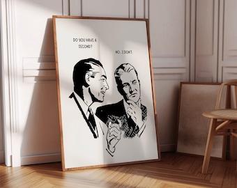 Funny Vintage Office Print, Retro Corporate Art (Digital Download)