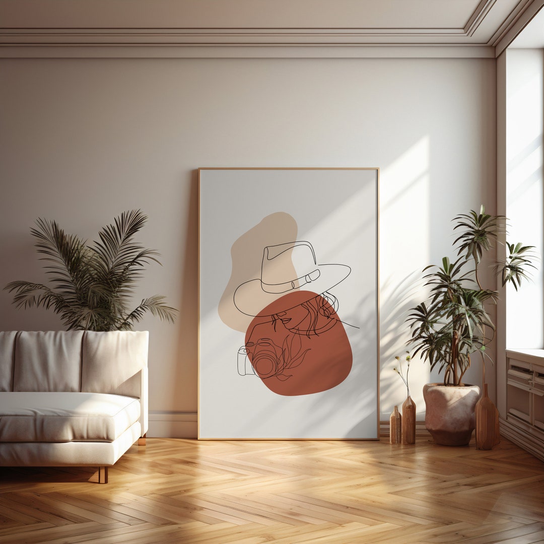 Woman Line Art Print Set of 3, Line Art Woman, Printable Art, Boho ...