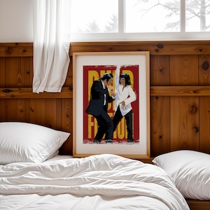 Pulp Fiction Poster , Pulp Fiction Print , Movie Poster , Movie Print , Trendy Wall Art, Quentin Tarantino, Office Print , Fan Art Print