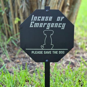 pet alert sign personalized pet in home sign custom pet rescue yard sign engraved pet rescue notice pets in home emergency front yard sign