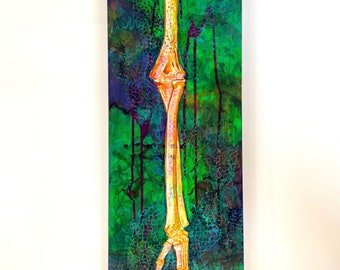 Modern Pop Art Skeleton Arm Painting