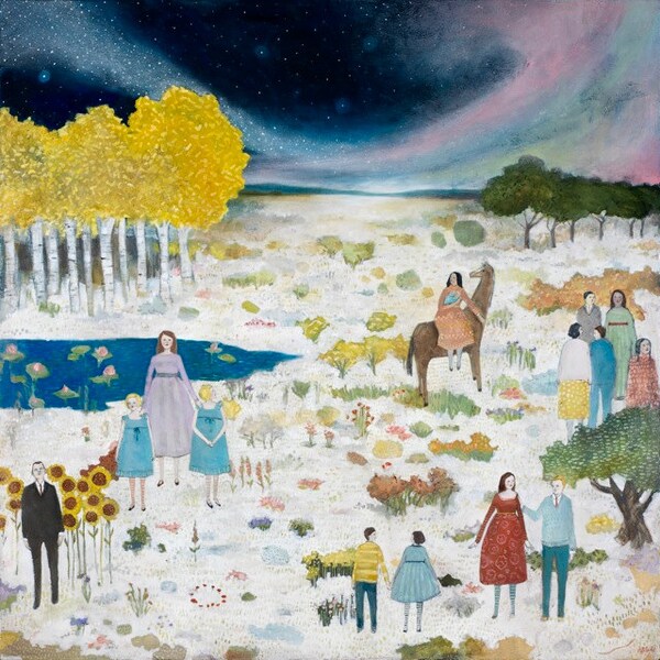 Large original oil painting - Suddenly everything was clear - fine art oil paint on wood