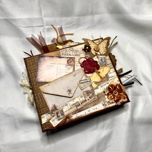 Scrapbook, album, fait main, fait main, self-made, livret, livre, vintage, aimant, cadeau, anniversaire, mariage, album photo, scrapbooking