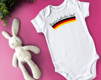Smallest Fan EM 2024 Baby Body, Fan Articles, Little Football Fans, Baby Body, Bodysuits Babies, Baby Bodysuits, Football, Germany Fans, FuBa